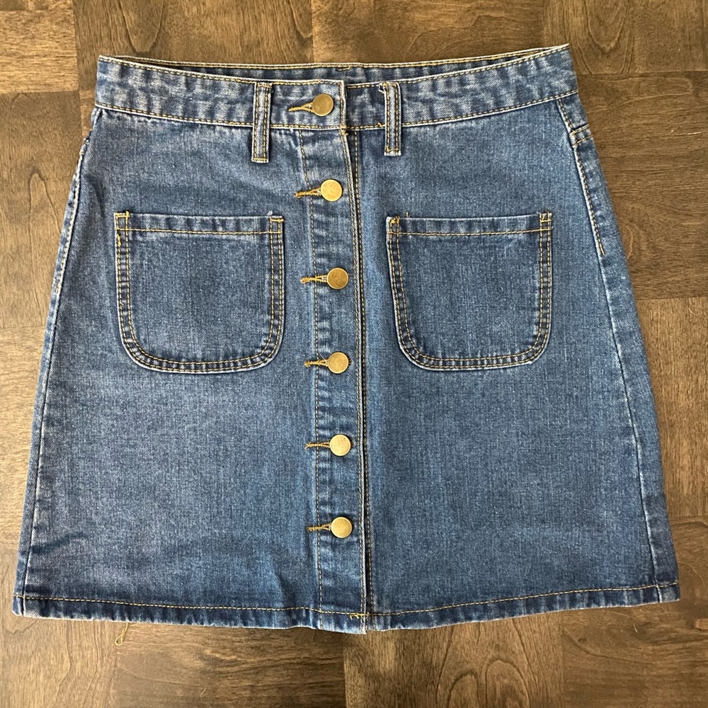 Shein jean skirt